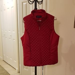 NWOT Quilted Red Vest